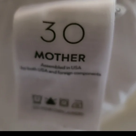 MOTHER The Hustler Ankle Fray Hem Jeans White Straight Flare - Picture 4 of 15